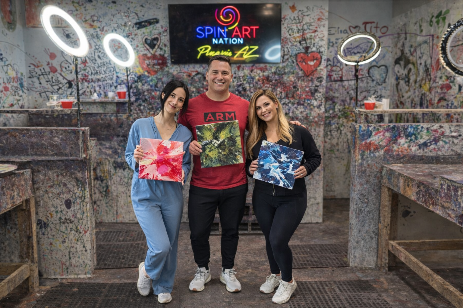 spin art event
